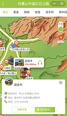 澄江景区手绘地图智慧导览和语音结合，让景区“活”起来
